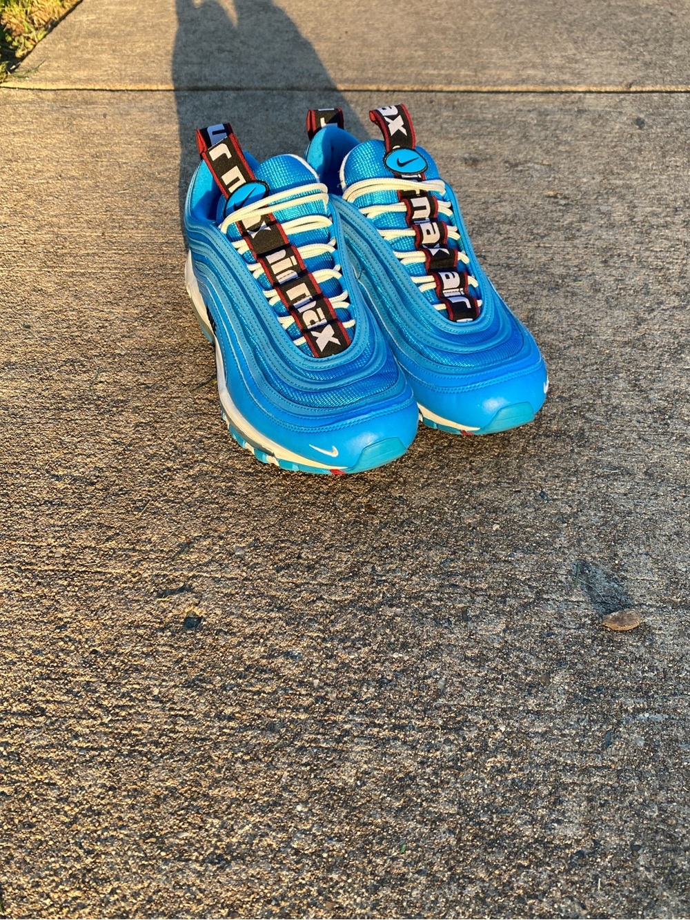 Nike Air Max 97 Blue and White Sneakers
